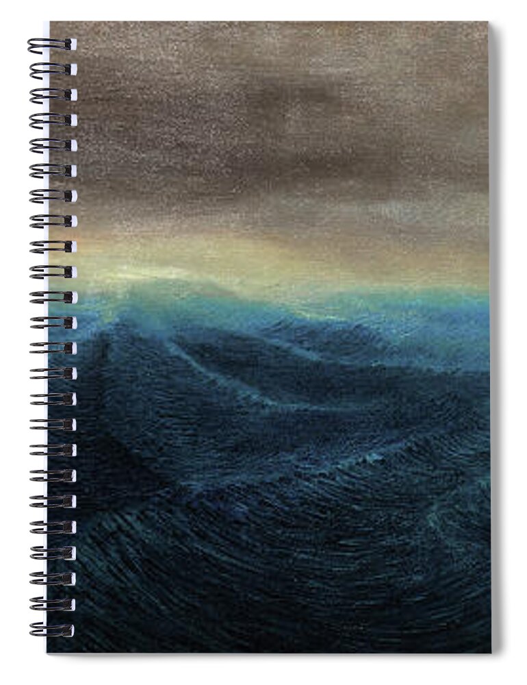  Spiral Notebook featuring the painting Sea of Forgetfulness by Kevin Massey
