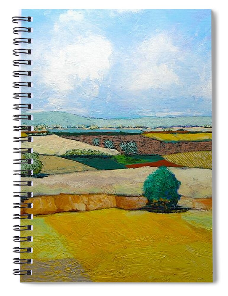 Landscape Spiral Notebook featuring the painting Sears Point by Allan P Friedlander