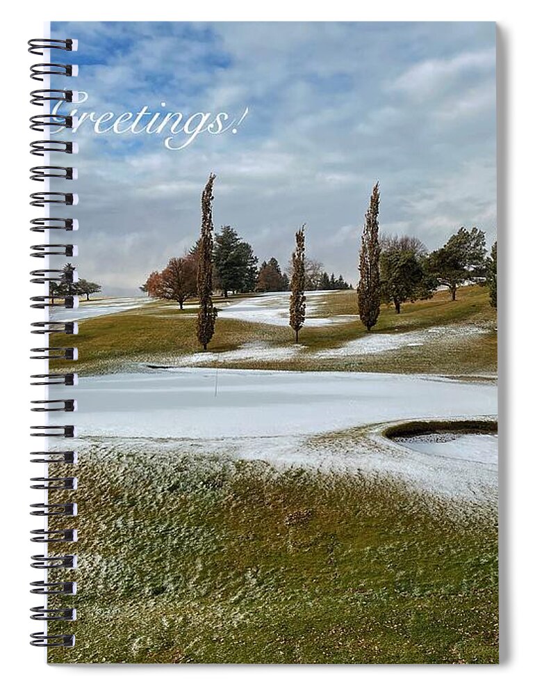 Greeting Card Spiral Notebook featuring the photograph Seasons Greetings 2020 by Jerry Abbott