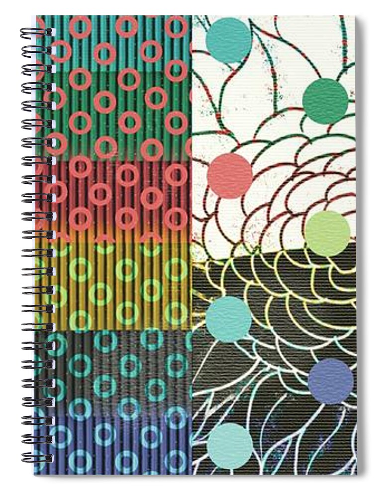  Spiral Notebook featuring the digital art Secret Garden by Steve Hayhurst