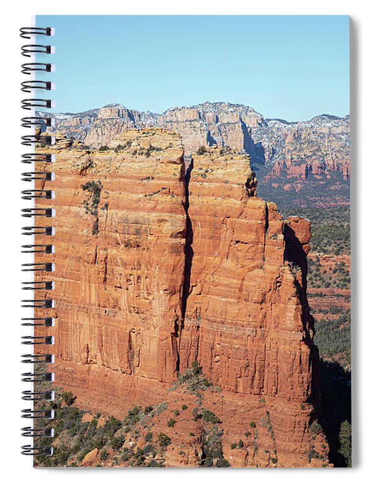 Sedona Spiral Notebook featuring the photograph Sedona from the Air #3 by Steve Templeton