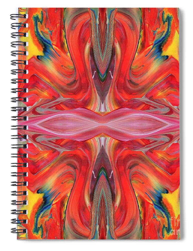 Abstract Spiral Notebook featuring the digital art #31 Seeker Mandala #31 by Elisa Maggio