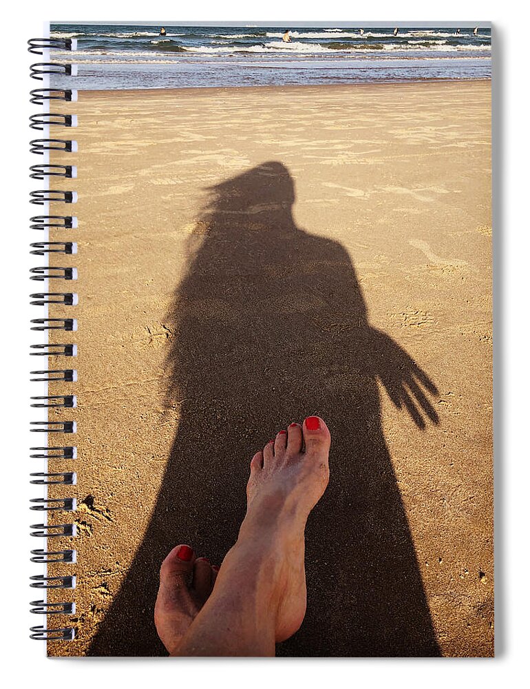 Beach Spiral Notebook featuring the photograph Self-portrait #237 by Tanya White