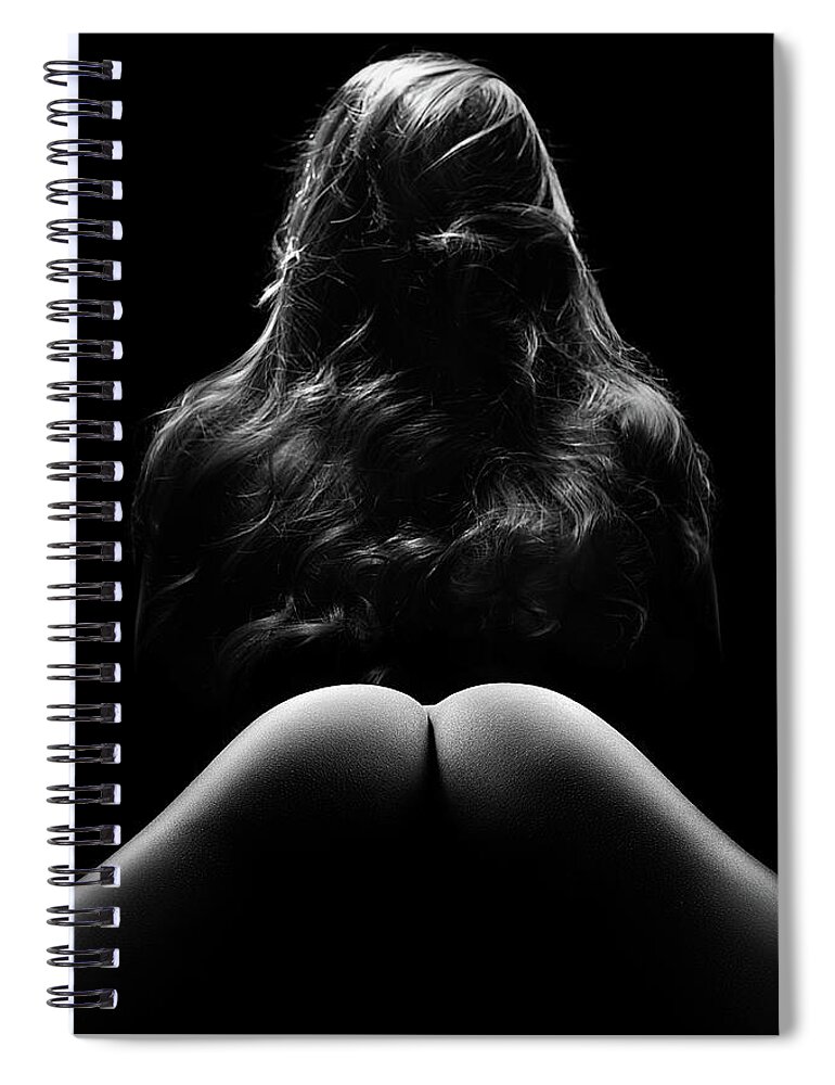 Woman Spiral Notebook featuring the photograph Sensual Nude Woman 6 by Johan Swanepoel