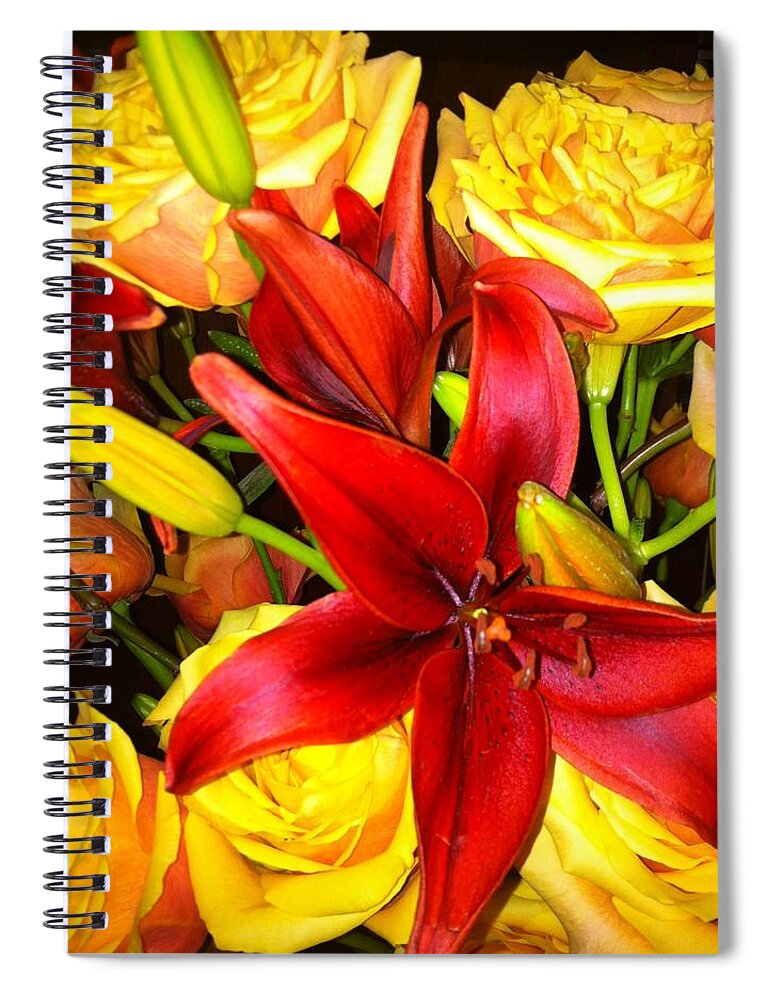 Rose Spiral Notebook featuring the photograph Serendipity by Juliette Becker