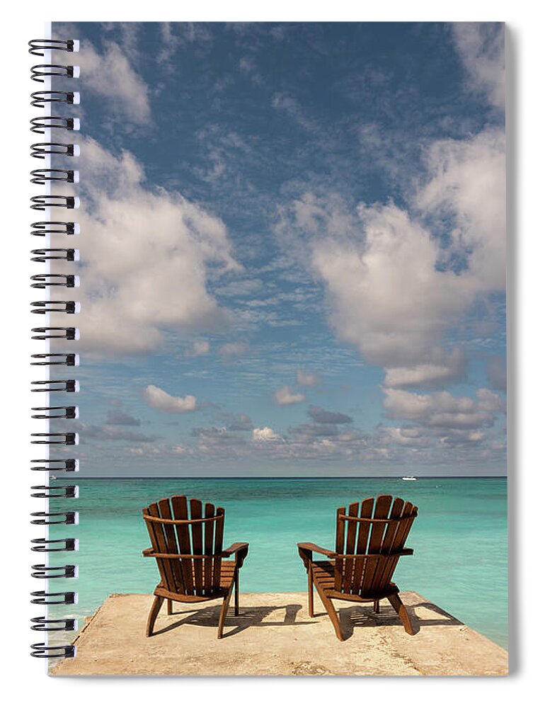 Beach Spiral Notebook featuring the photograph Serenity by Arthur Oleary