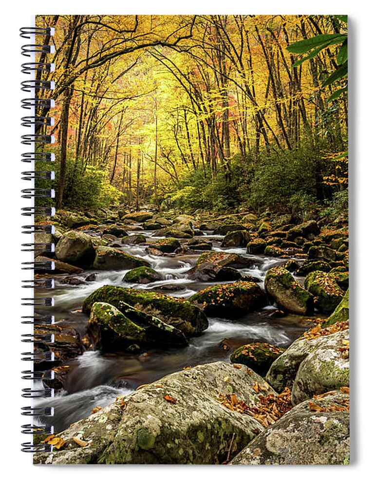 Big Creek Spiral Notebook featuring the photograph Serenity by Darrell DeRosia