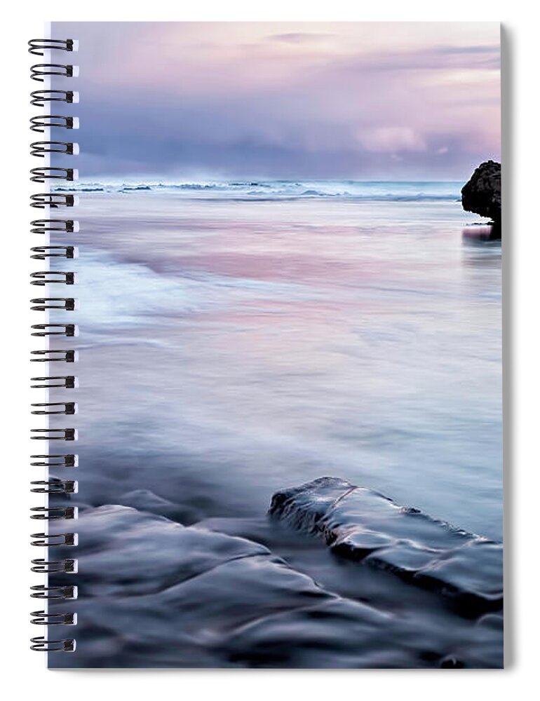 Reflections Spiral Notebook featuring the photograph Serenity Sea by Gary Johnson