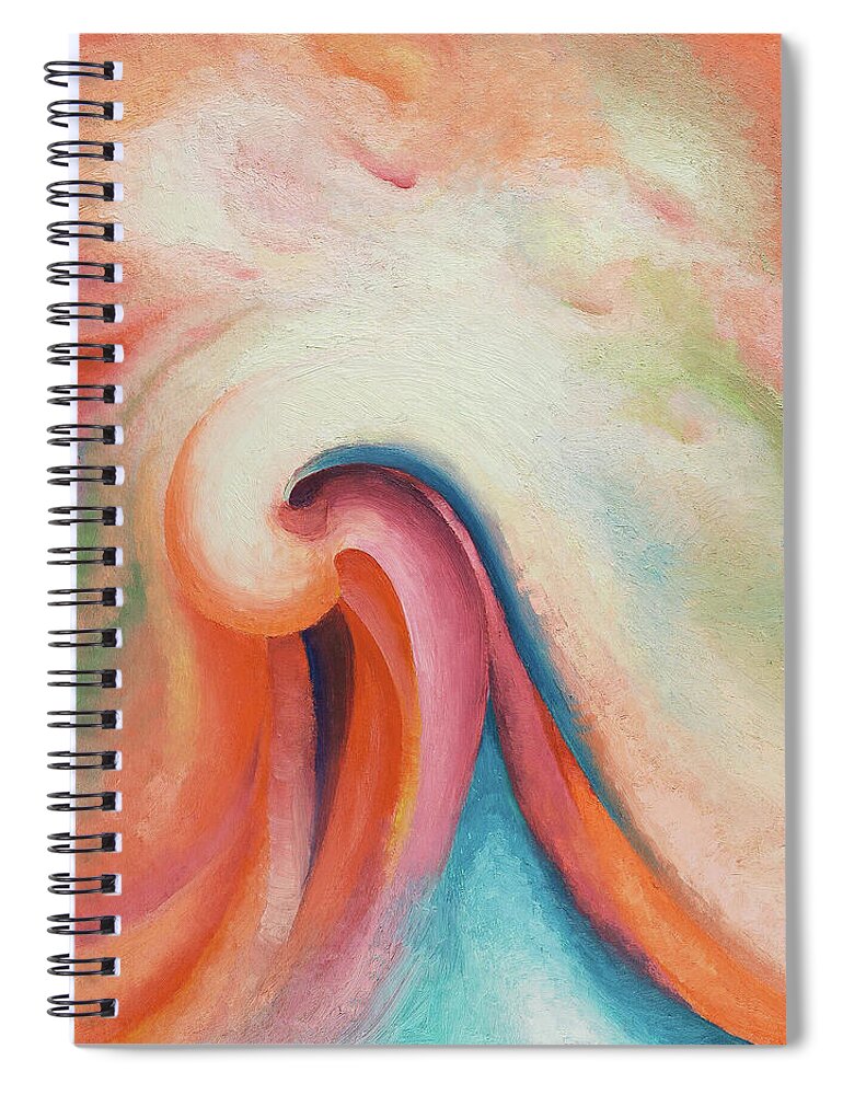 Georgia O'keeffe Spiral Notebook featuring the painting Series I. No 1 - Colorful modernist abstract painting by Georgia O'Keeffe