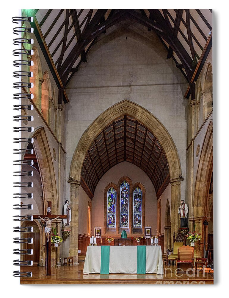 Church Spiral Notebook featuring the photograph SFX Cathedral 01 by Werner Padarin