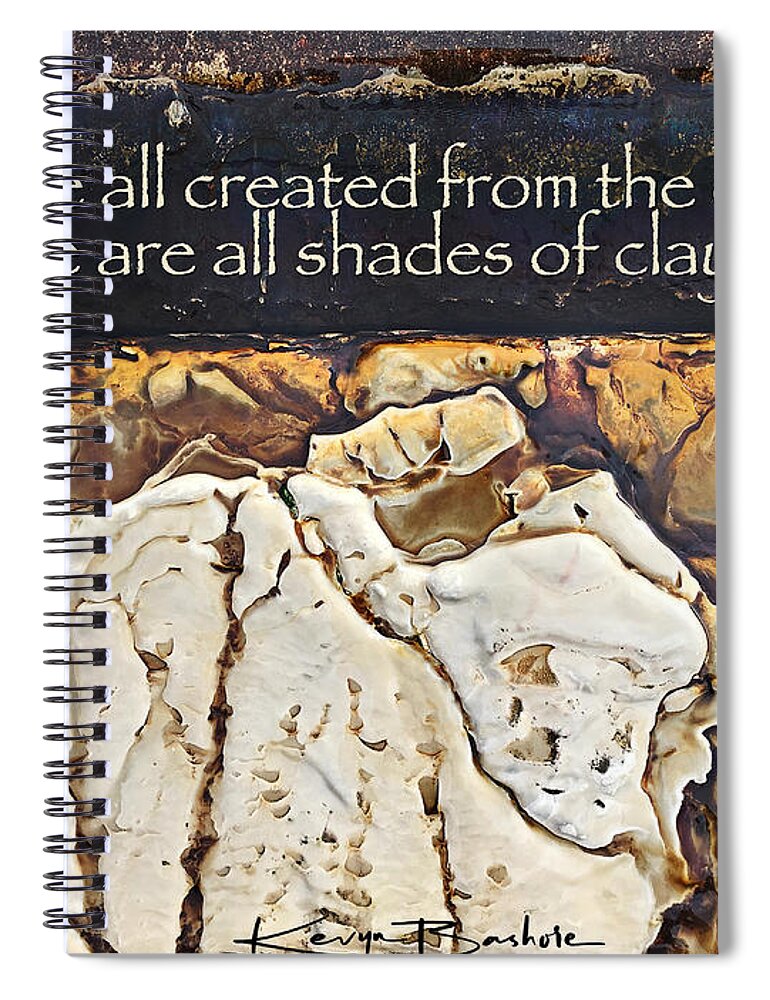 People Spiral Notebook featuring the digital art Shades of Clay by Kevyn Bashore