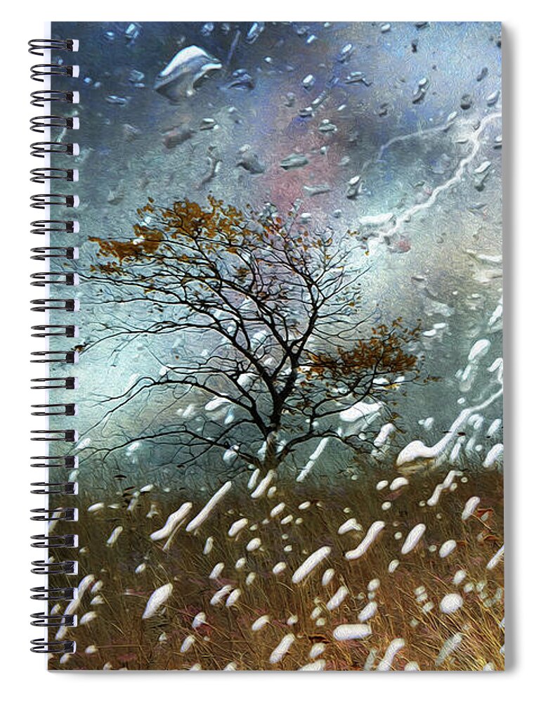 Storm Spiral Notebook featuring the photograph Shelter From The Storm by Ed Hall