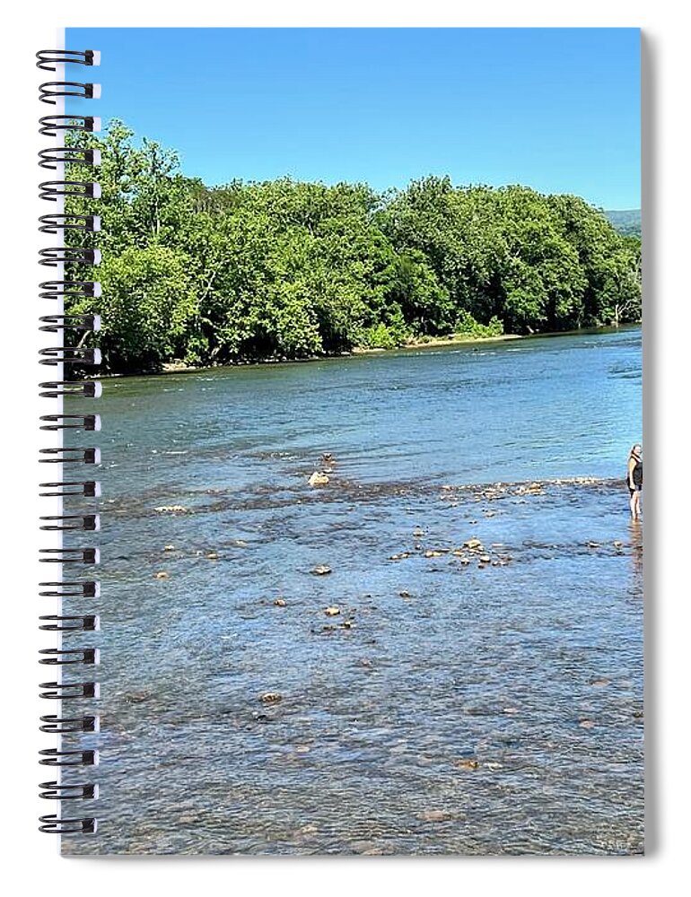  Spiral Notebook featuring the painting Shenandoah by Anitra Boyt