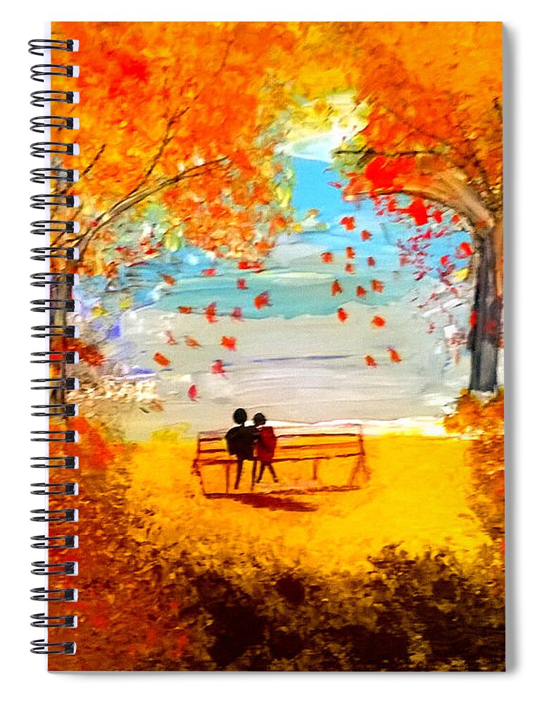 Corona Virus Spiral Notebook featuring the painting Shielding by Rusty Gladdish