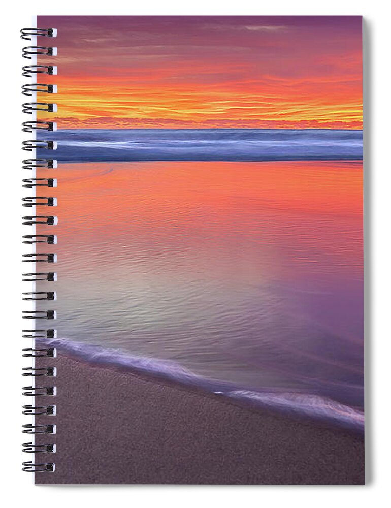 New Beginnings Spiral Notebook featuring the photograph Shimmer Of Hope by Az Jackson