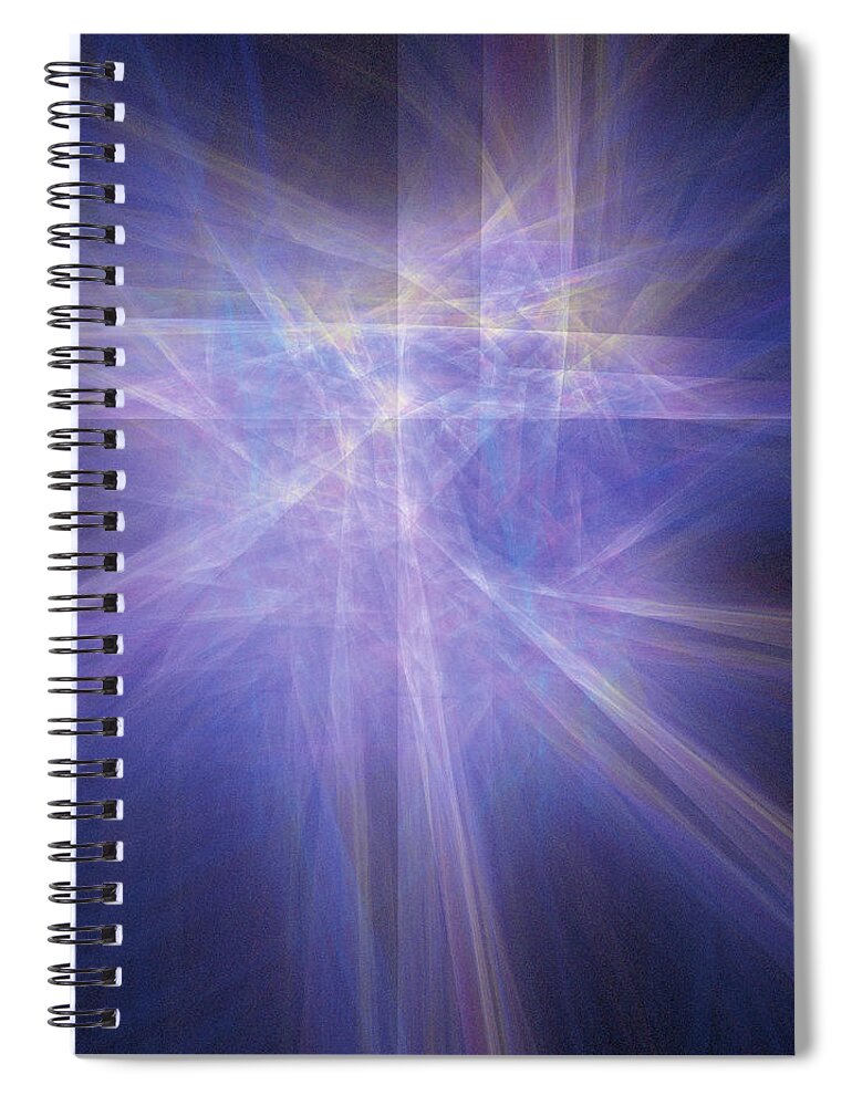 Rick Drent Spiral Notebook featuring the digital art Shine Bright by Rick Drent