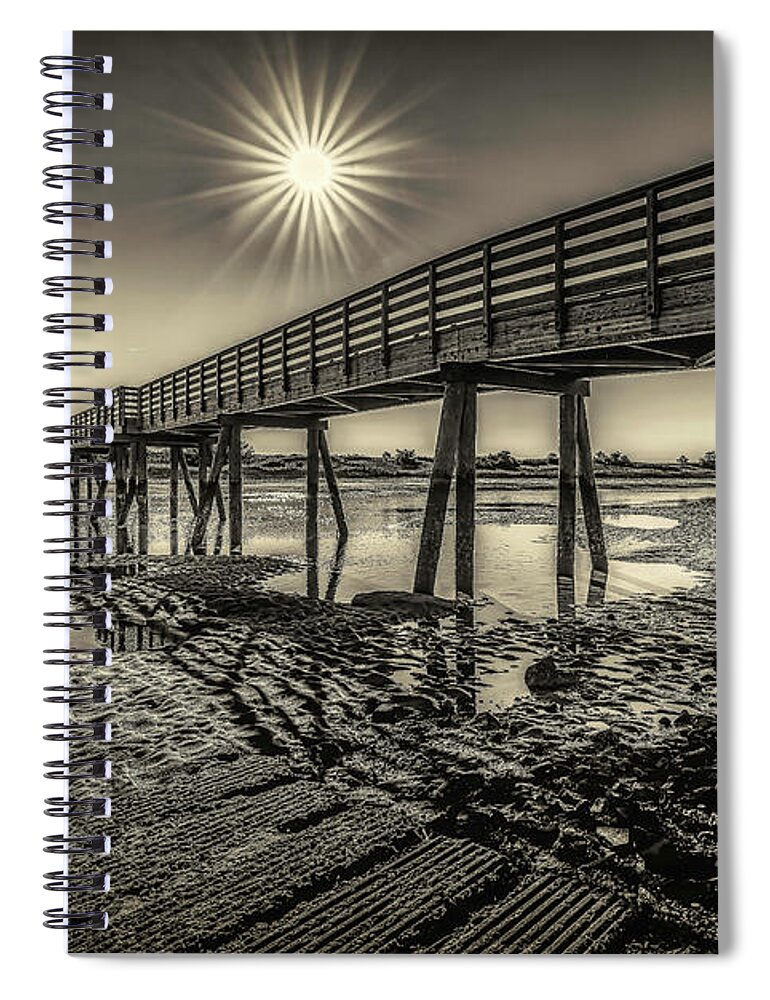 Footbridge Beach Spiral Notebook featuring the photograph Shining Star at Footbridge Beach by Penny Polakoff