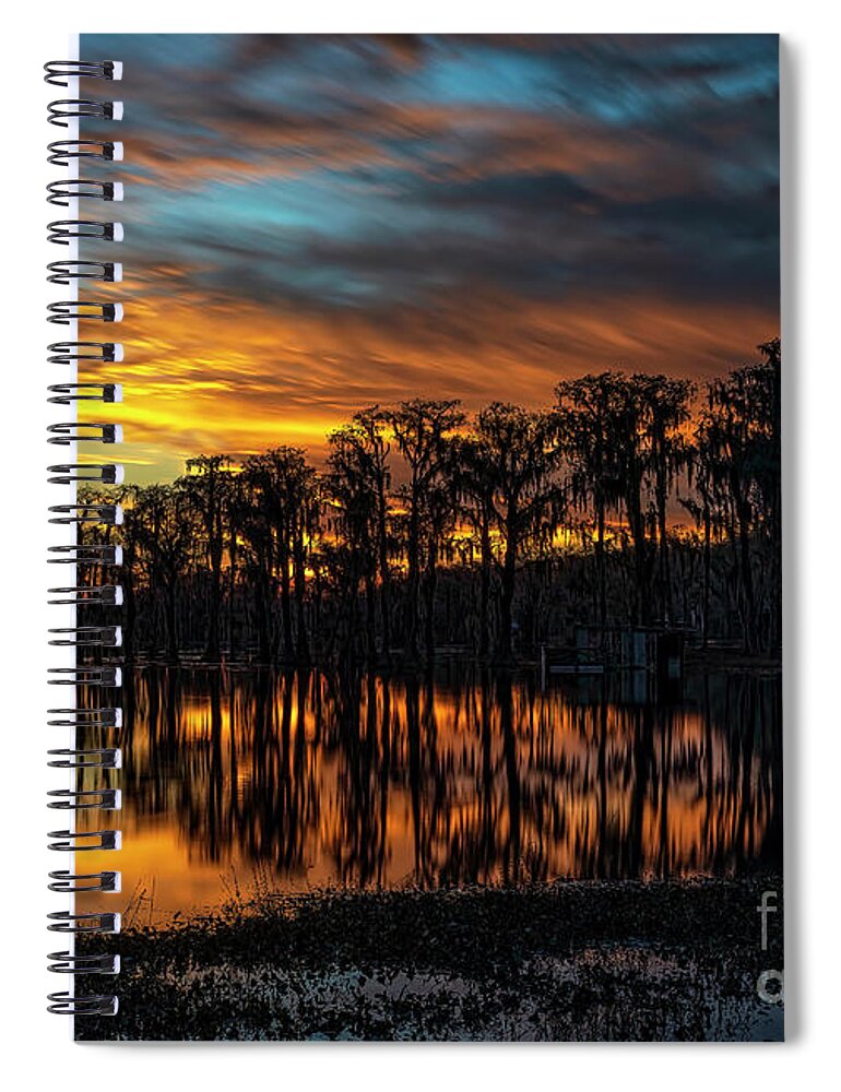 Sunsets Spiral Notebook featuring the photograph Showtime by DB Hayes