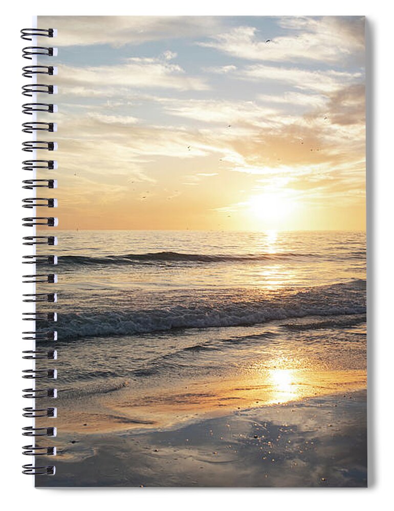 Siesta Spiral Notebook featuring the photograph Siesta Key Beach Sunset Sarasota Florida by Toby McGuire