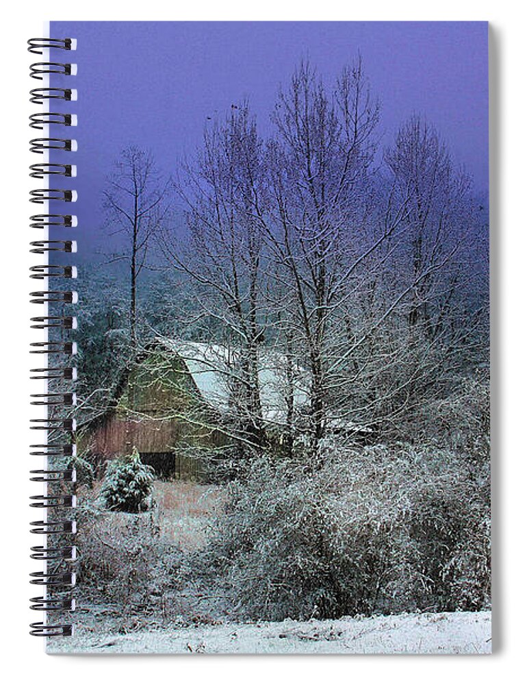Christmas Spiral Notebook featuring the photograph Silent Night by Rick Lipscomb