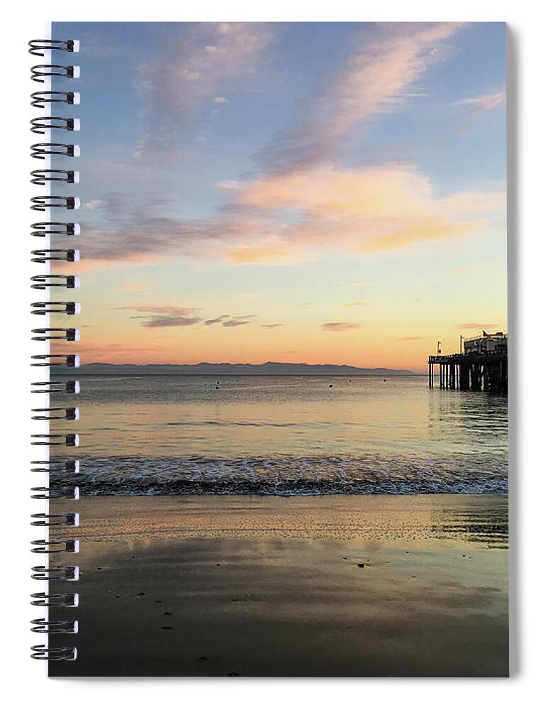 Jennifer Kane Webb Spiral Notebook featuring the photograph Silhouette Hour in Capitola by Jennifer Kane Webb