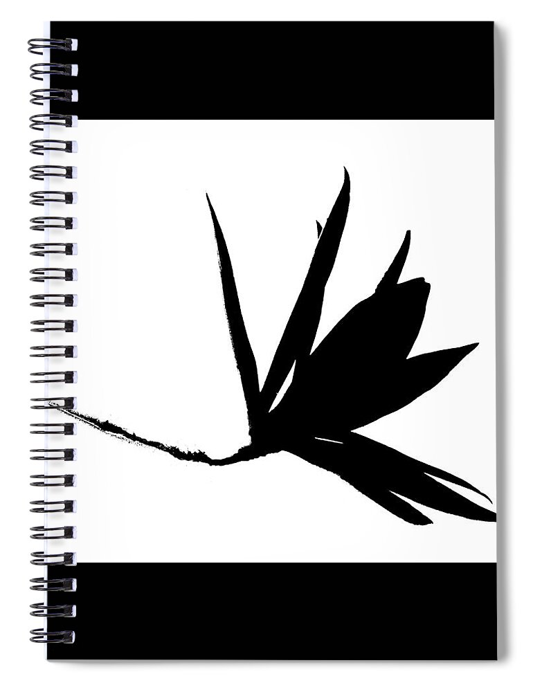 Silhouette Spiral Notebook featuring the photograph Silhouette On White by VIVA Anderson