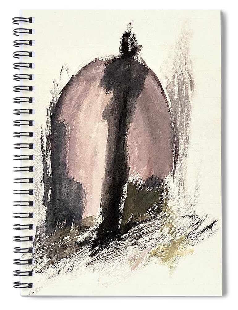 Silhouette Spiral Notebook featuring the painting Silhouettes VII by David Euler