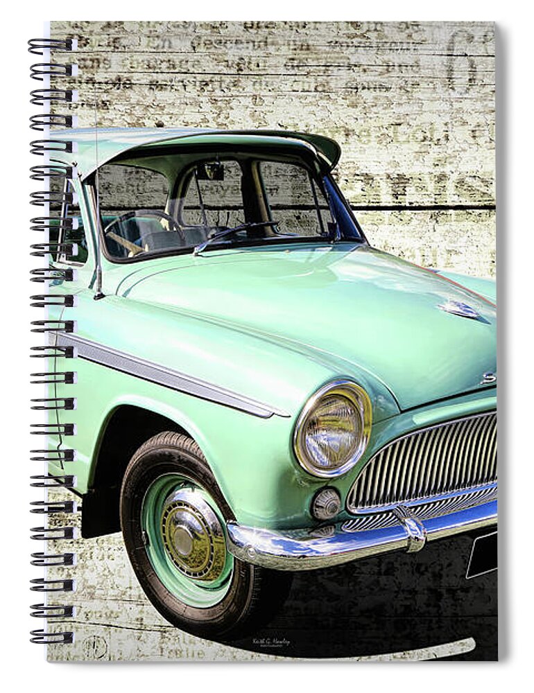 Car Spiral Notebook featuring the photograph Simca by Keith Hawley