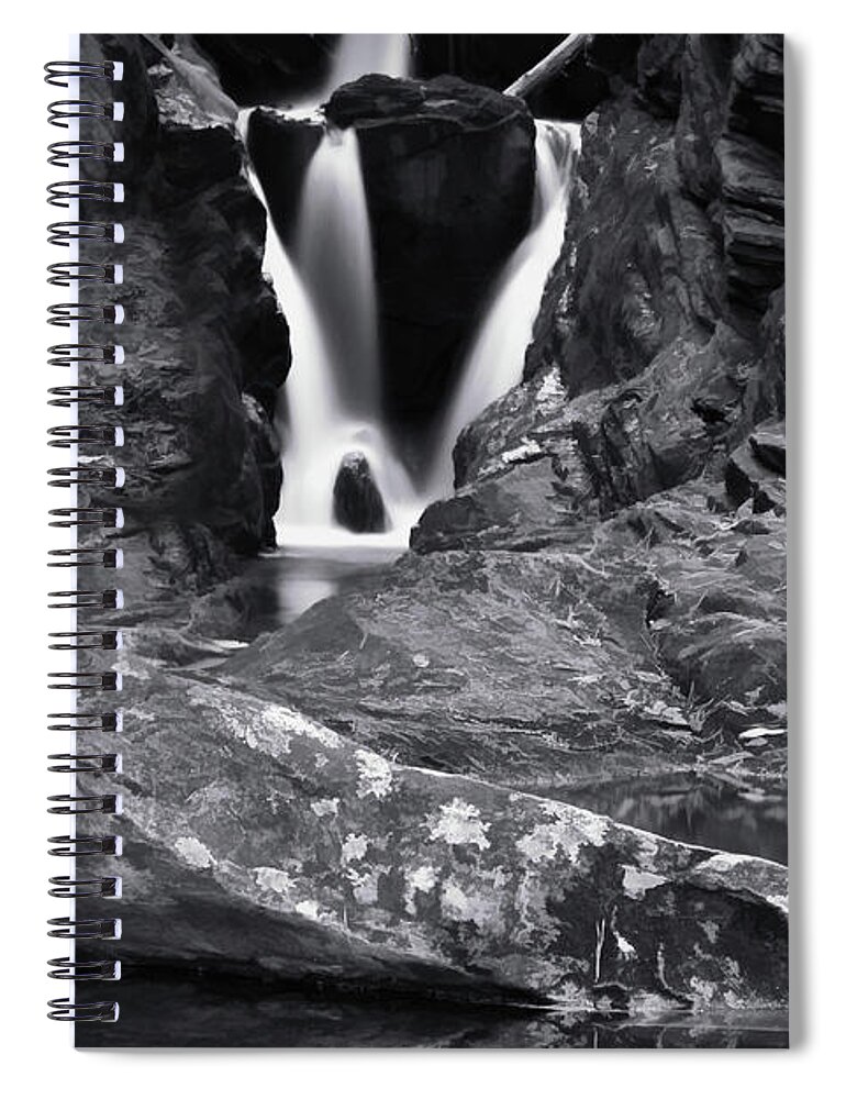 Duggers Creek Falls Spiral Notebook featuring the photograph Simple Duggers Creek Falls by Amy Dundon