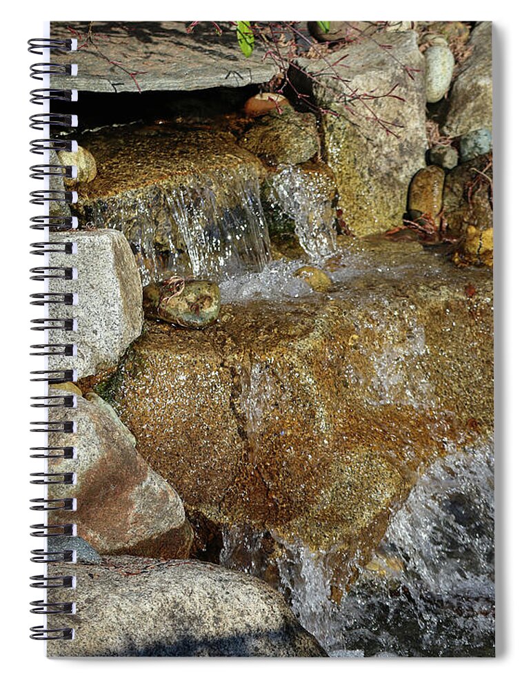 Waterfall Spiral Notebook featuring the photograph Simple Flow by D Lee
