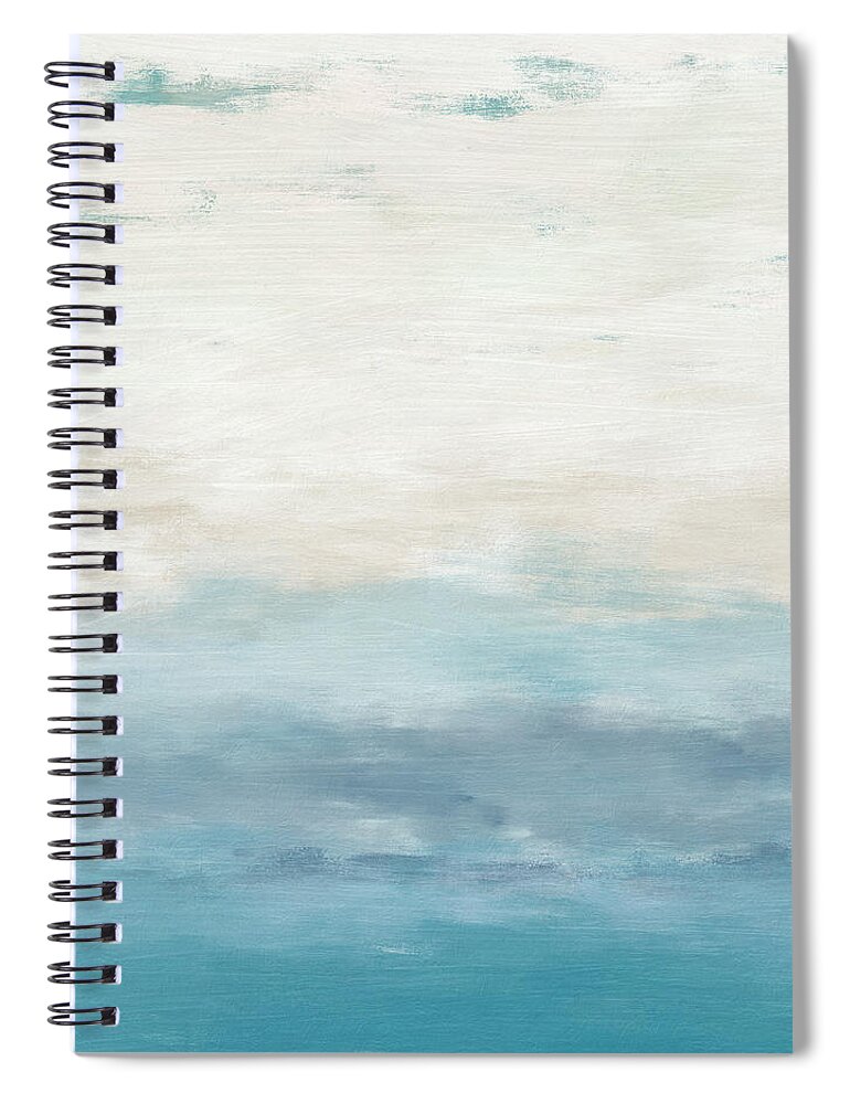 Peaceful Spiral Notebook featuring the mixed media Simply Peaceful- Art by Linda Woods by Linda Woods