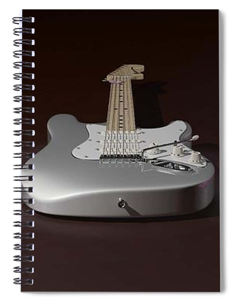 Guitars Spiral Notebook featuring the digital art Sister What Have You Done To My Guitars by James Barnes