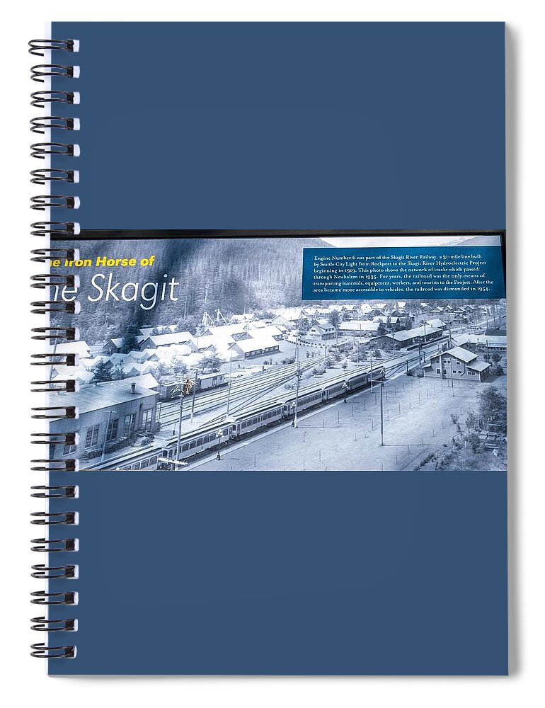 Skagit Railway Yard At Newhalem Spiral Notebook featuring the photograph Skagit Railway Yard at Newhalem by Tom Cochran