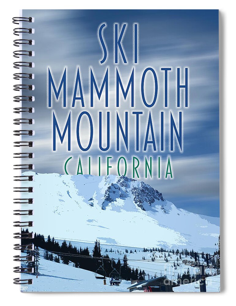 Ski Spiral Notebook featuring the photograph Ski Mammoth Mountain by Brian Watt