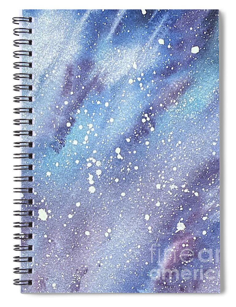 Sky Spiral Notebook featuring the painting Sky at Night by Lisa Neuman