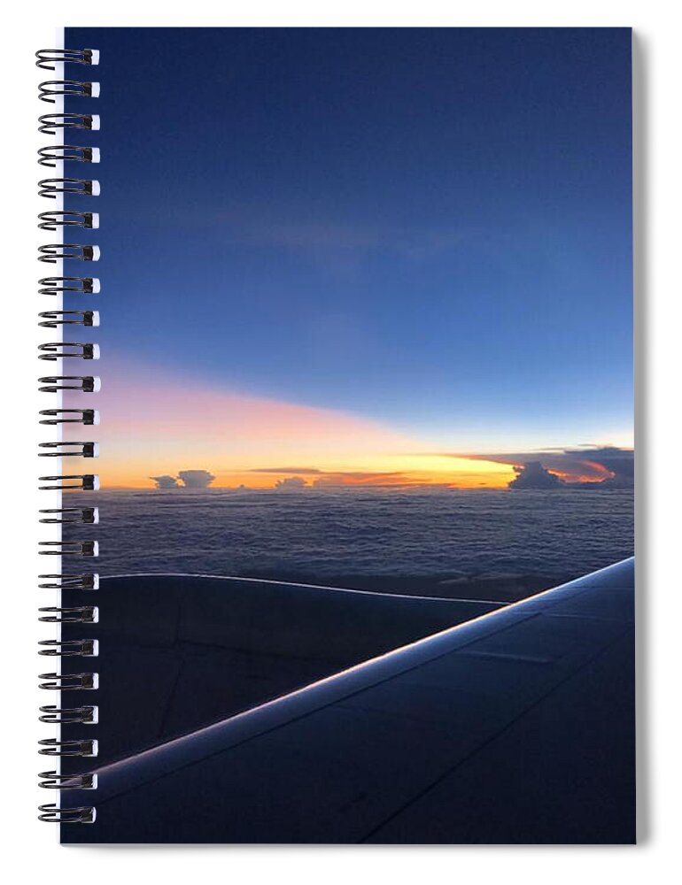 All Spiral Notebook featuring the digital art Sky from a Plane KN39 by Art Inspirity