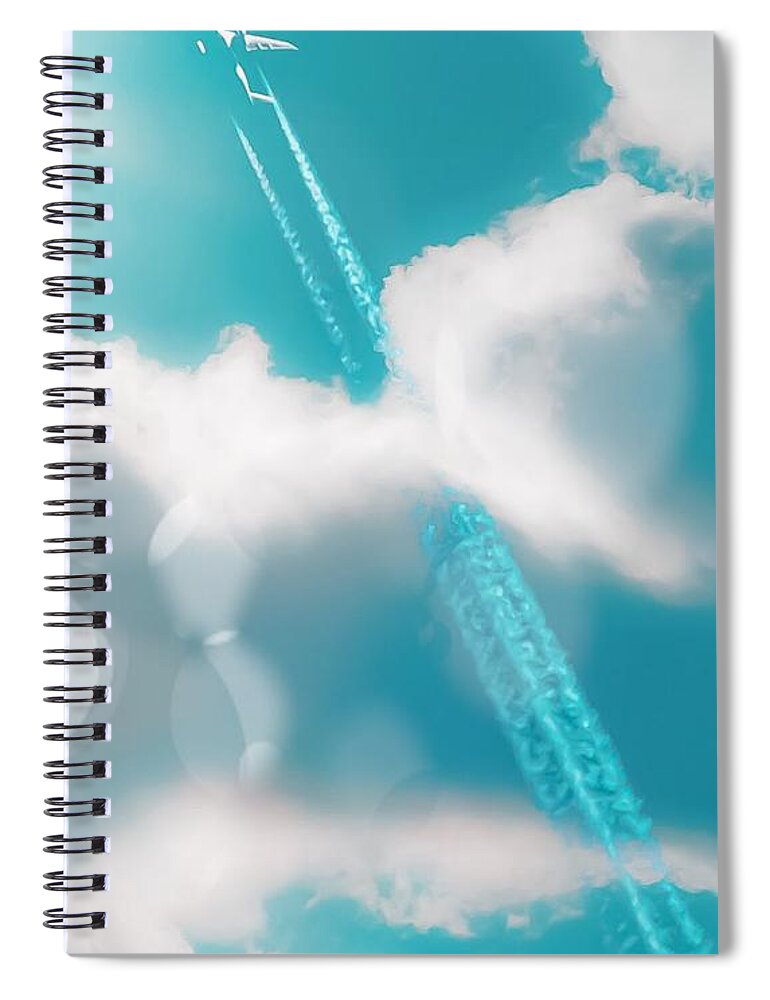 Sky Spiral Notebook featuring the photograph Sky High by Auranatura Art