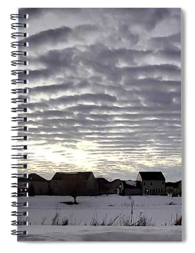 Sky Spiral Notebook featuring the photograph Skycam 2 by Fred Larucci