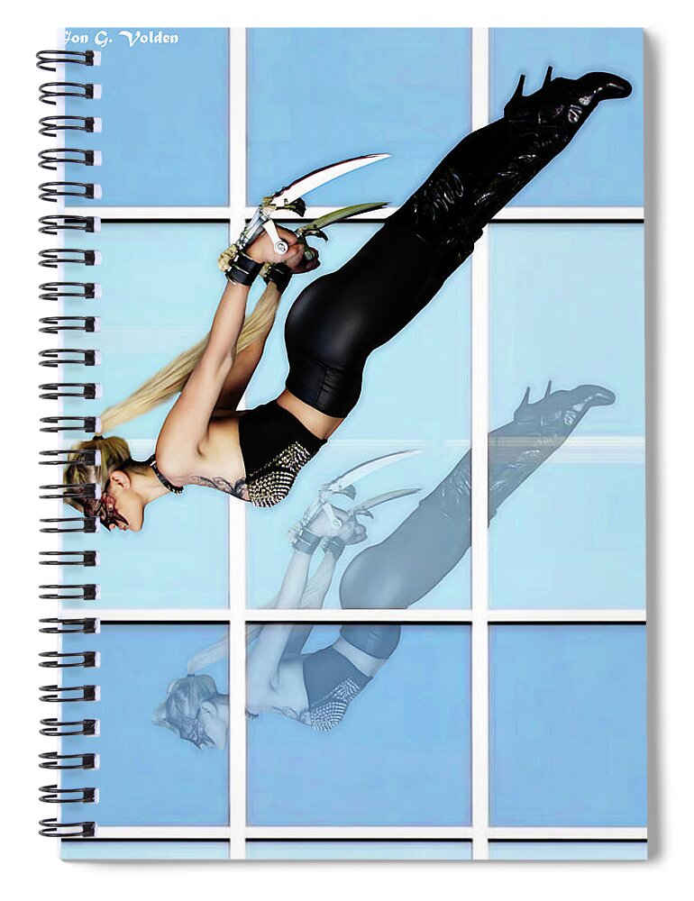 Skydriver Spiral Notebook featuring the photograph SkyDiver by Jon Volden