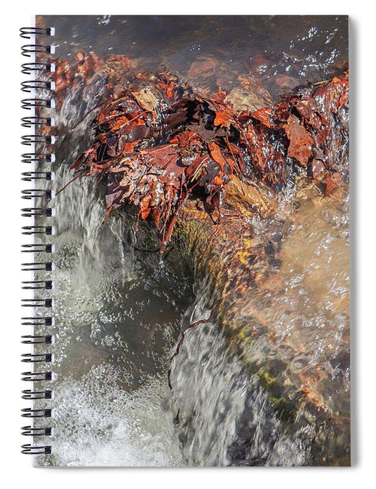 James H. Sloppy Floyd State Park Spiral Notebook featuring the photograph Sloppy Floyd Creek Waterfall by Ed Williams