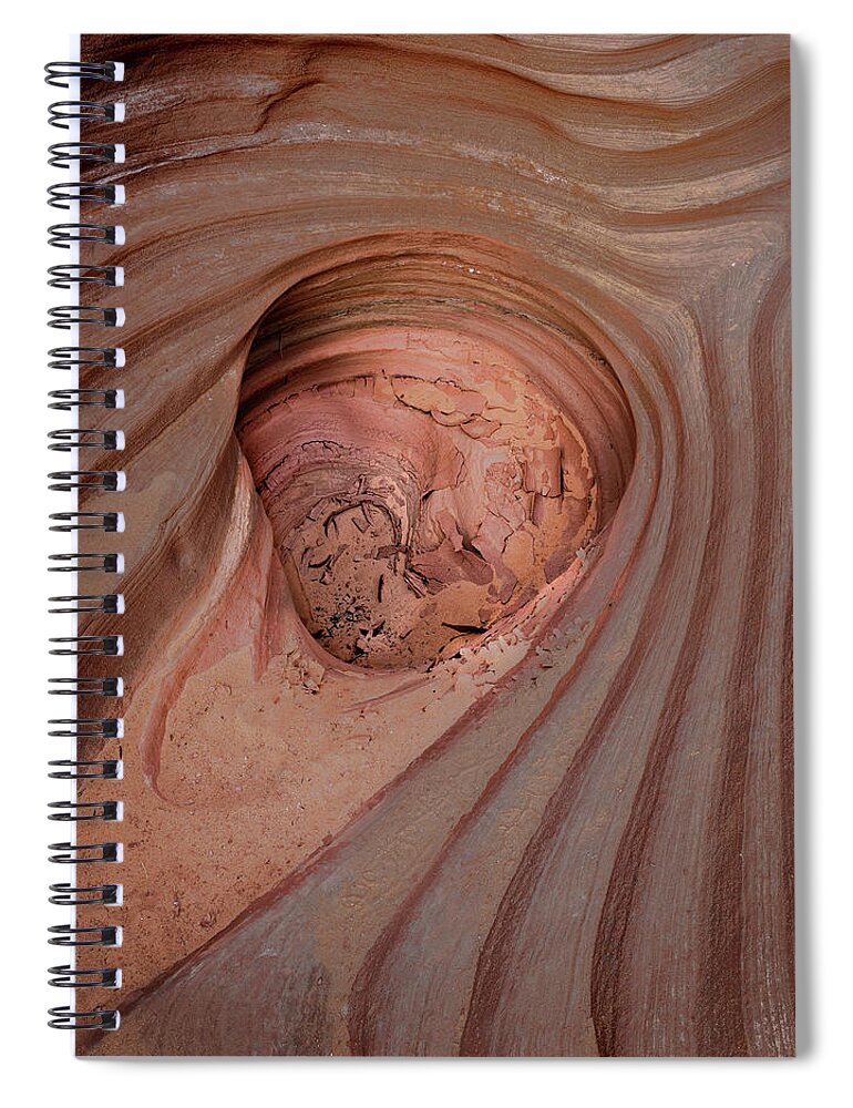 Lake Powell Spiral Notebook featuring the photograph Slot Canyon Pocket by Laura Hedien