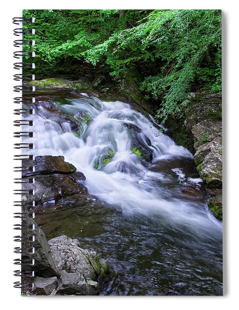 Little River Spiral Notebook featuring the photograph Small Waterfall On Little River 2 by Phil Perkins