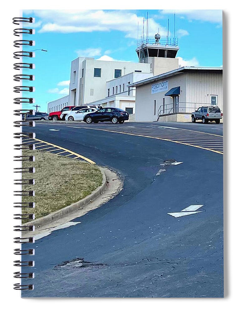 Smith Reynolds Airport Spiral Notebook featuring the photograph Smith Reynolds Airport by Lee Darnell