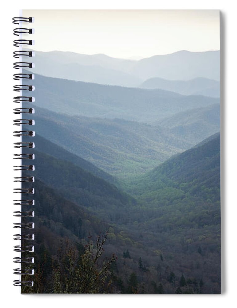 Smoky Spiral Notebook featuring the photograph Smoky Mountain Fog by Timothy Johnson