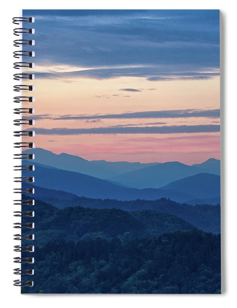 Sunrise Spiral Notebook featuring the photograph Smoky Mountains Sunrise by Phil Perkins