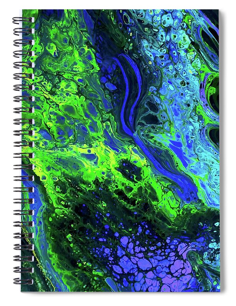 River Spiral Notebook featuring the painting Snake River by Anna Adams