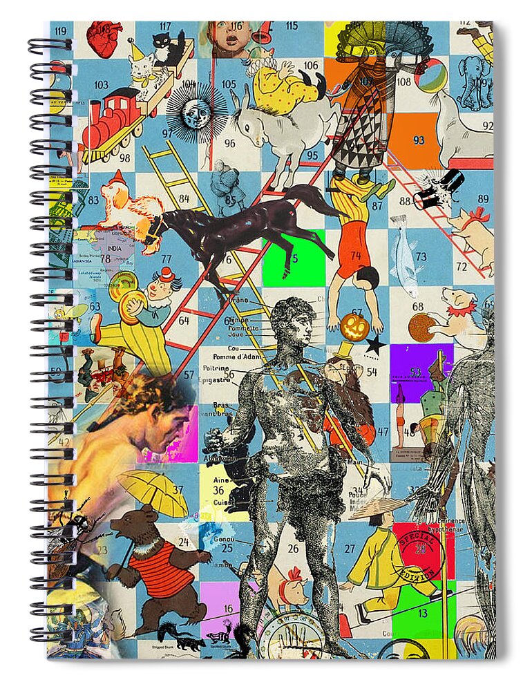 Horse Spiral Notebook featuring the photograph Snakes and Ladders by Perry Hoffman
