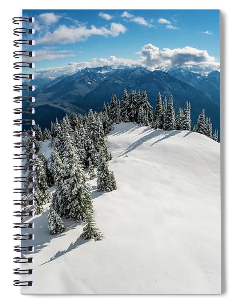 Pnw Spiral Notebook featuring the photograph Snow Capped North Cascades by Pelo Blanco Photo