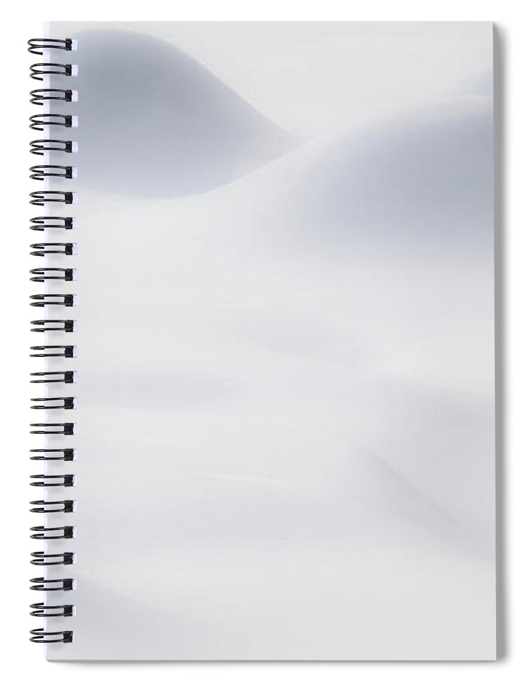 Snow Drift Spiral Notebook featuring the photograph Snow Drift by Michael Hubley
