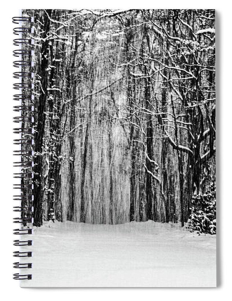 Catskills Spiral Notebook featuring the photograph Snow Storm by Louis Dallara